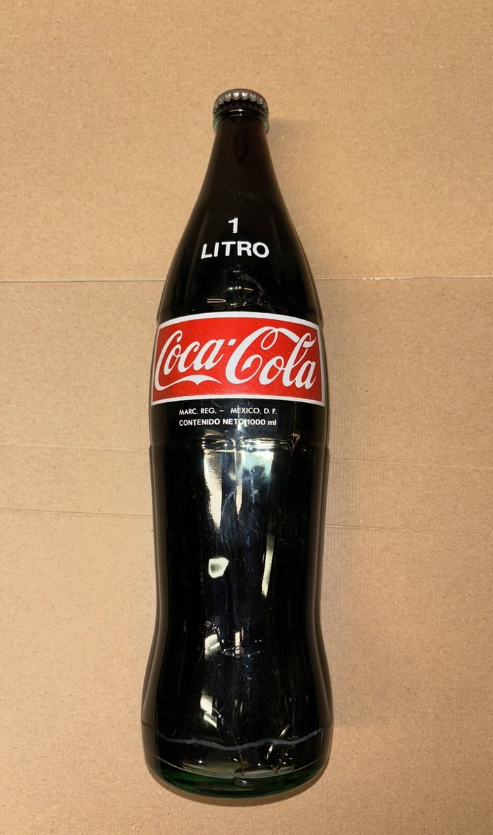 Coca Cola 1986 Panini Mexico World Cup Bottle 1 Litro Glass Bottle