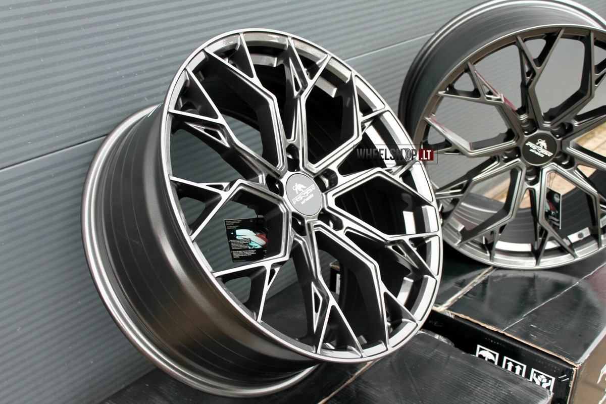 NEW 4 x 19 inch alloy wheels 5x120 Forzza Titan Grey 8,5J+9,5J R19