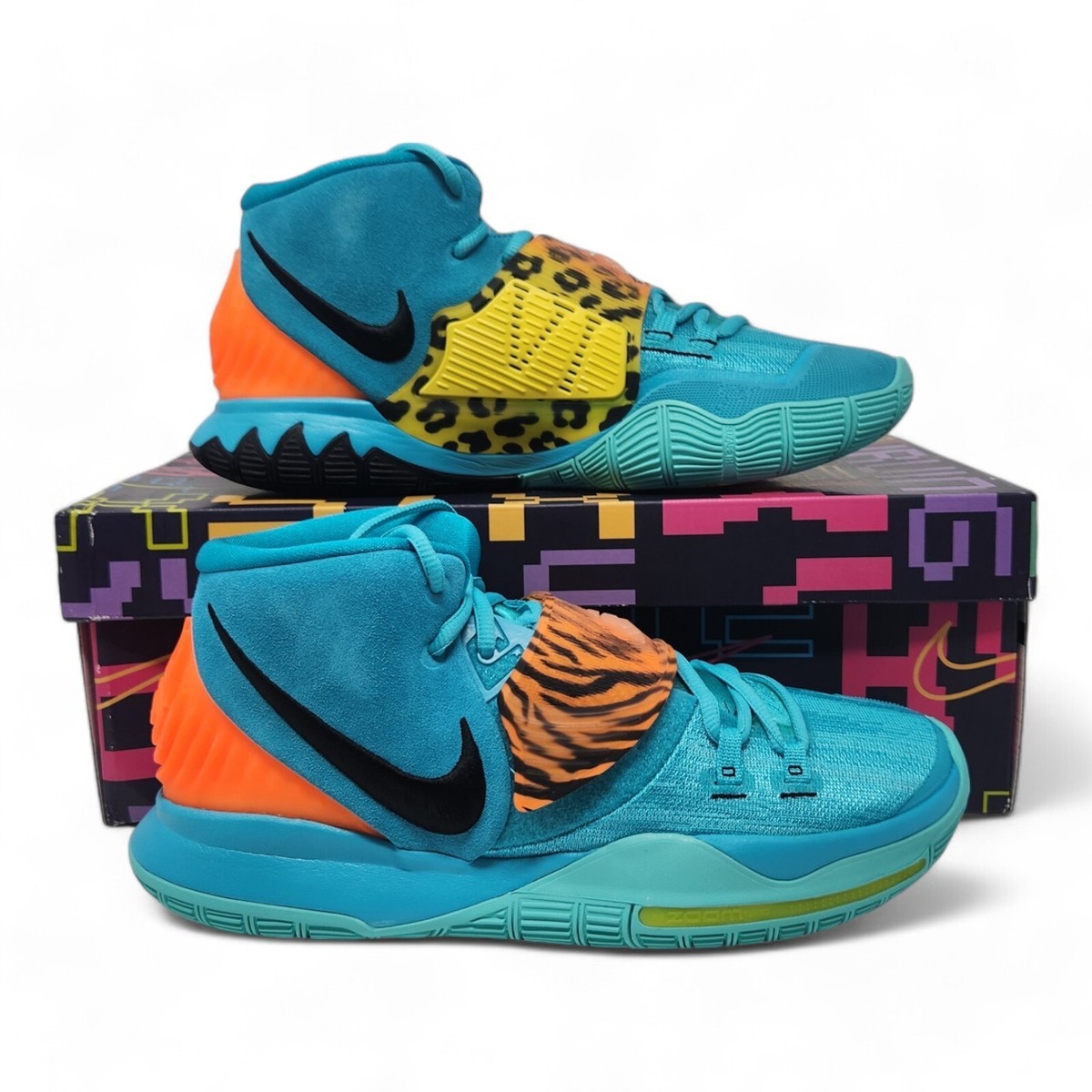 Nike Kyrie 6 Basketball Shoes Men's Size 10 Oracle Aqua BQ4630-300