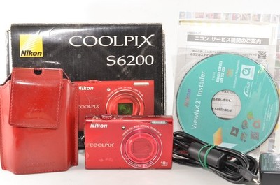 Nikon COOLPIX S6200 16.0MP Digital Camera - Red for sale online | eBay