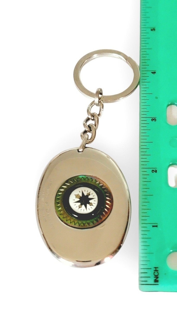 Vintage Grants of Dalvey Key Ring Compass Keychain Scotland