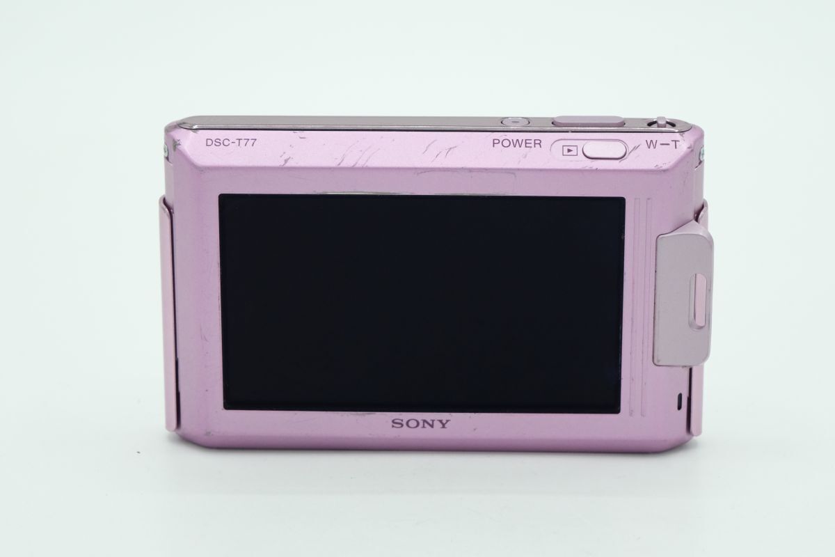 美品/動作品】SONY Cyber-shot DSC-T77 ピンク コンデジ SONY DSC-T77