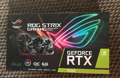 Asus ROG Strix NVIDIA GeForce RTX 2060 OC 6G ROG-STRIX-RTX2060-O6G