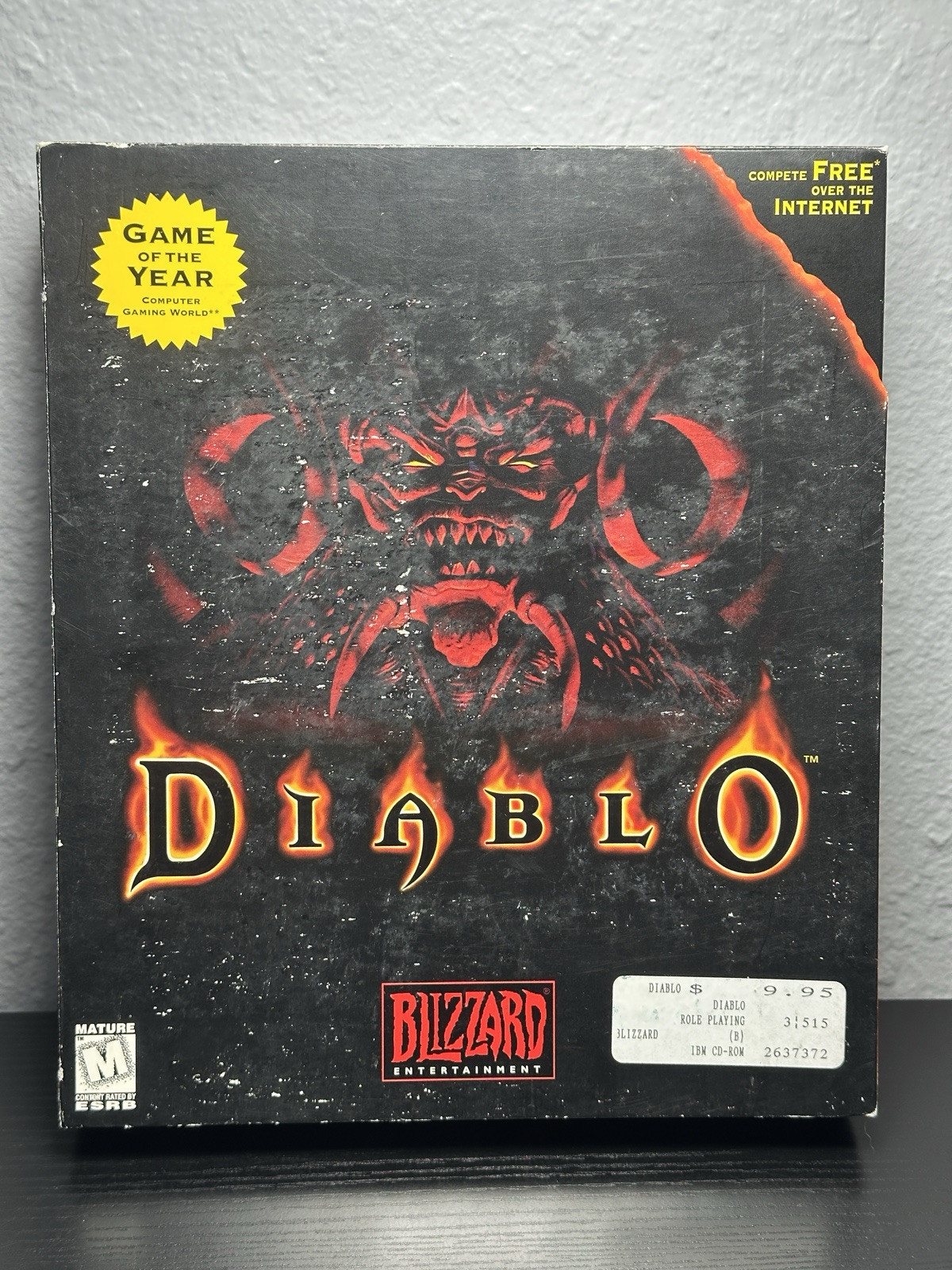 Diablo PC Big Box CD-ROM (1998) Blizzard Complete W Guide Game Of