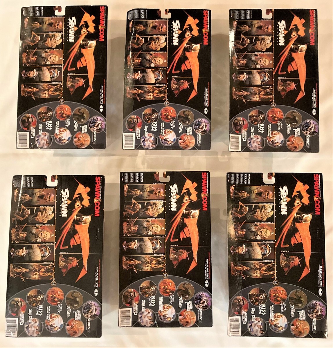 Complete Set of 6 SPAWN Classic Series 17 Todd McFarlane Toy