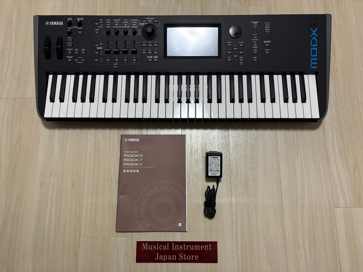 Yamaha MODX6 61-Key Keyboard Synthesizer with Adapter Used from