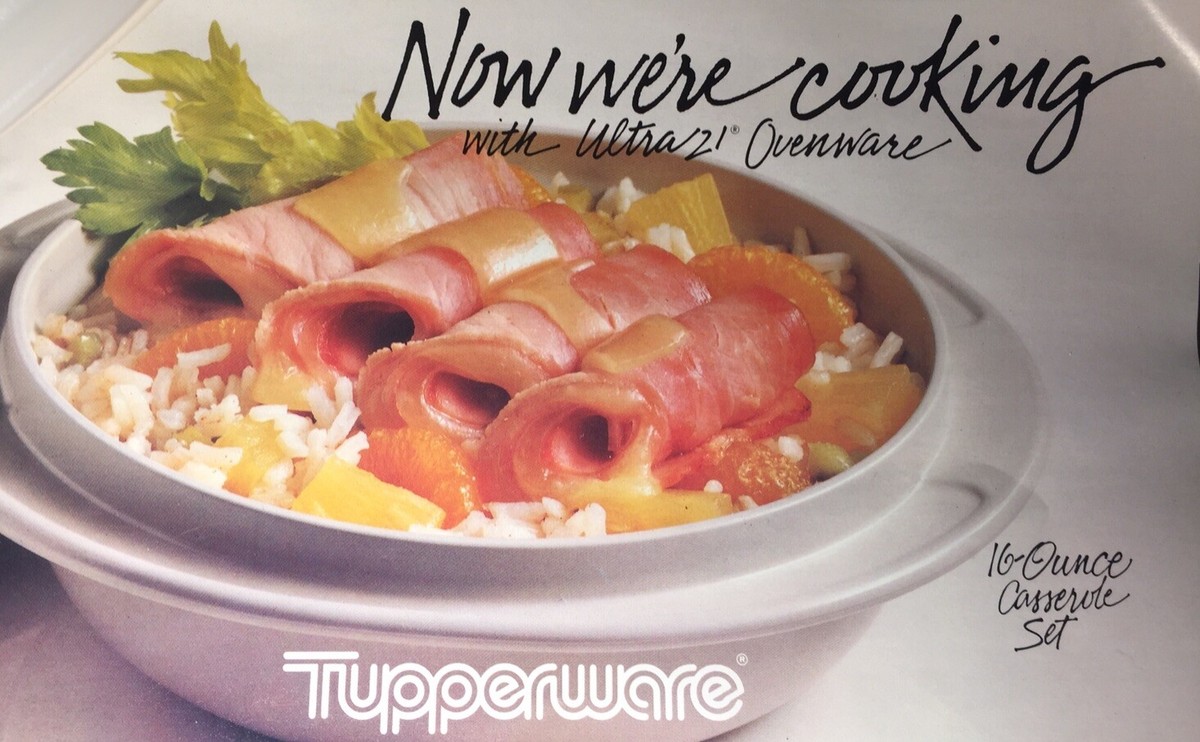 NEW VINTAGE TUPPERWARE Ultra 21 Ovenware 1 & 2 Cup Casserole Set