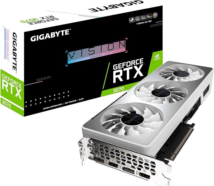 GIGABYTE RTX 3070 Vision OC 8GB GDDR6 Graphics Card