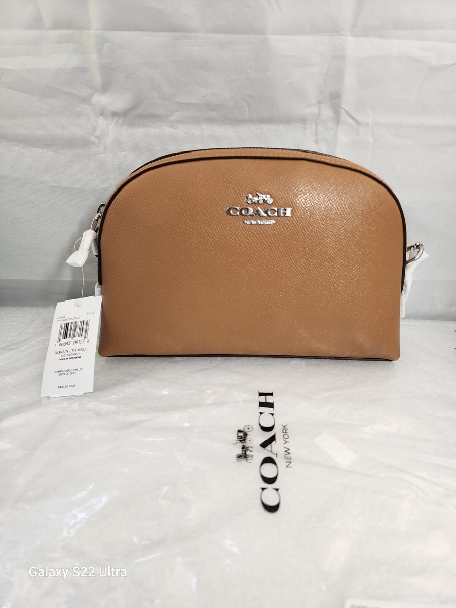 Coach Madi Crossbody CR348 Crossgrain Leather Light Saddle NWT | eBay