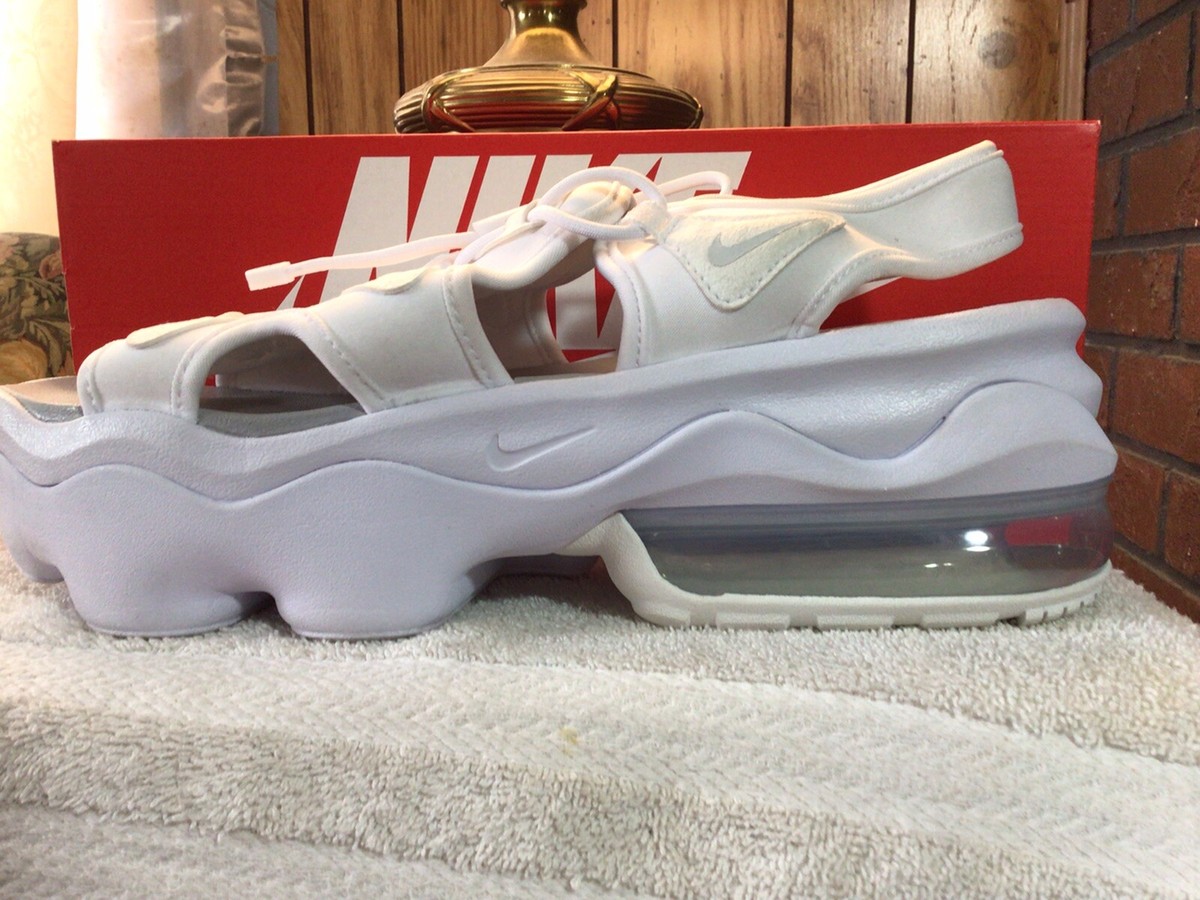 Nike Air Max Koko Sandal Women's 12 White/Metallic Platinum New