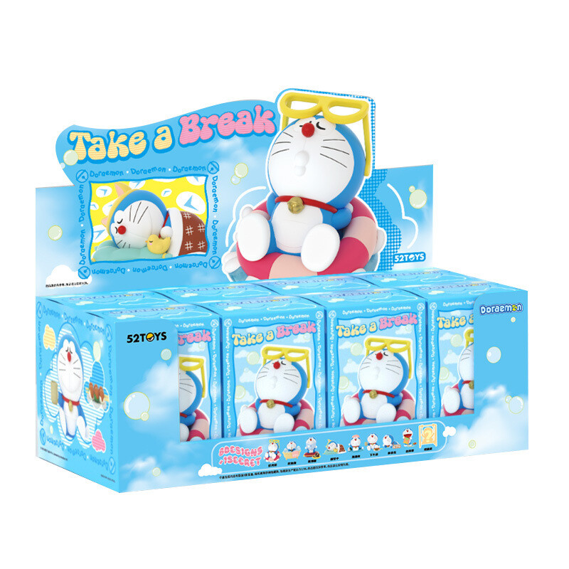 Authentic 52TOYS Doraemon Take A Break Series Confirmed Blind Box