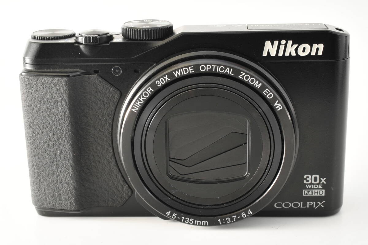 Near Mint-Nikon COOLPIX S9900 Black Compact Digital Camera English