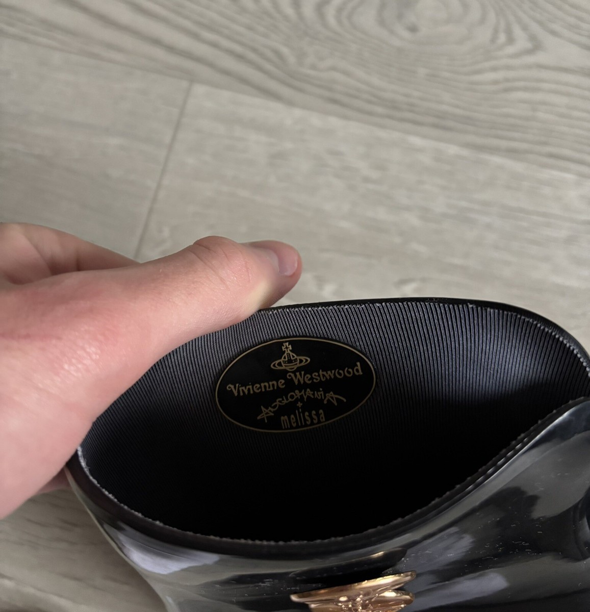 Vivienne Westwood Melissa Rain Boots Black Size USA 6 | eBay