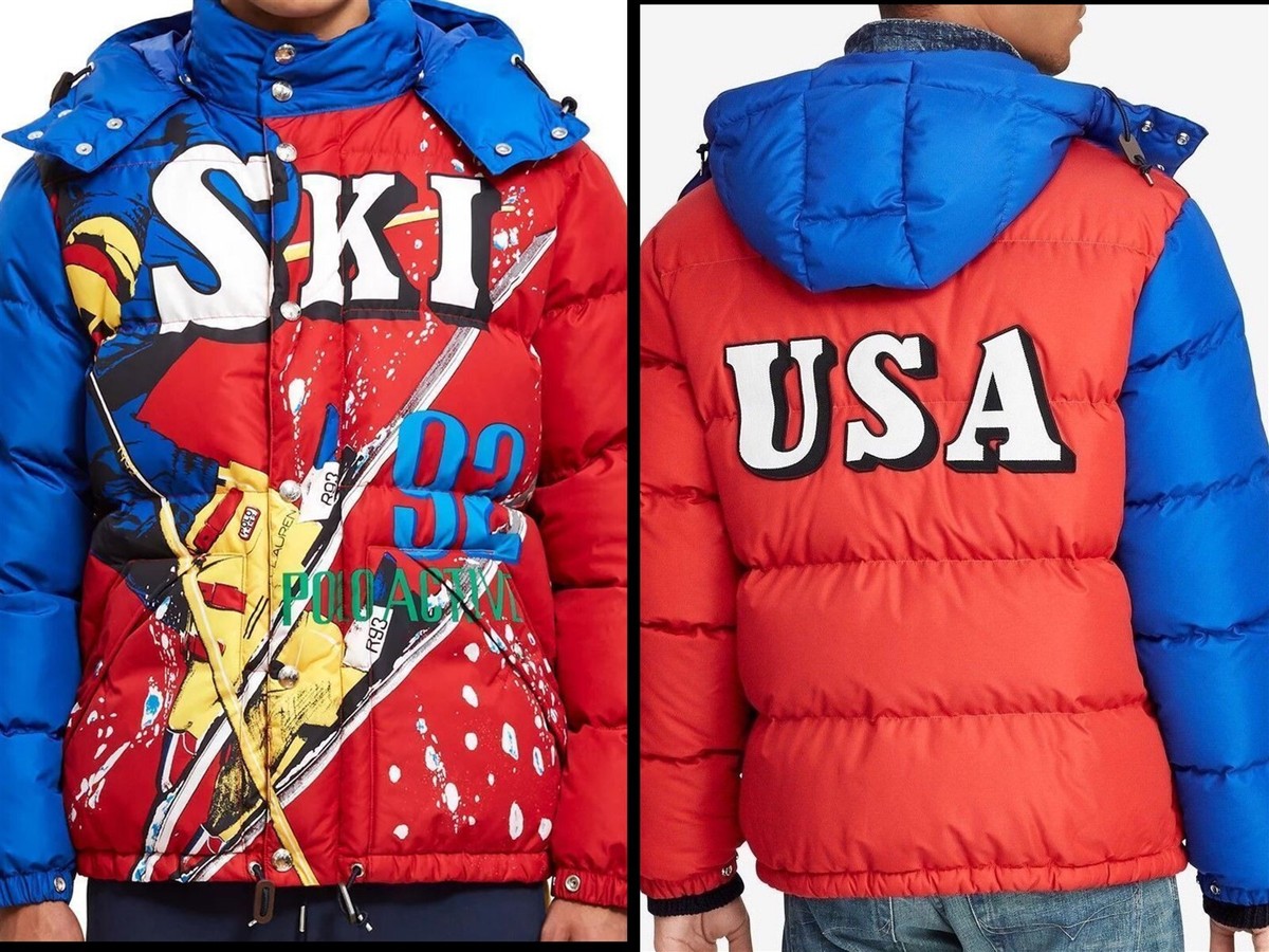 NWT Polo Ralph Lauren Downhill Ski 92 Puffer Goose Down Jacket M