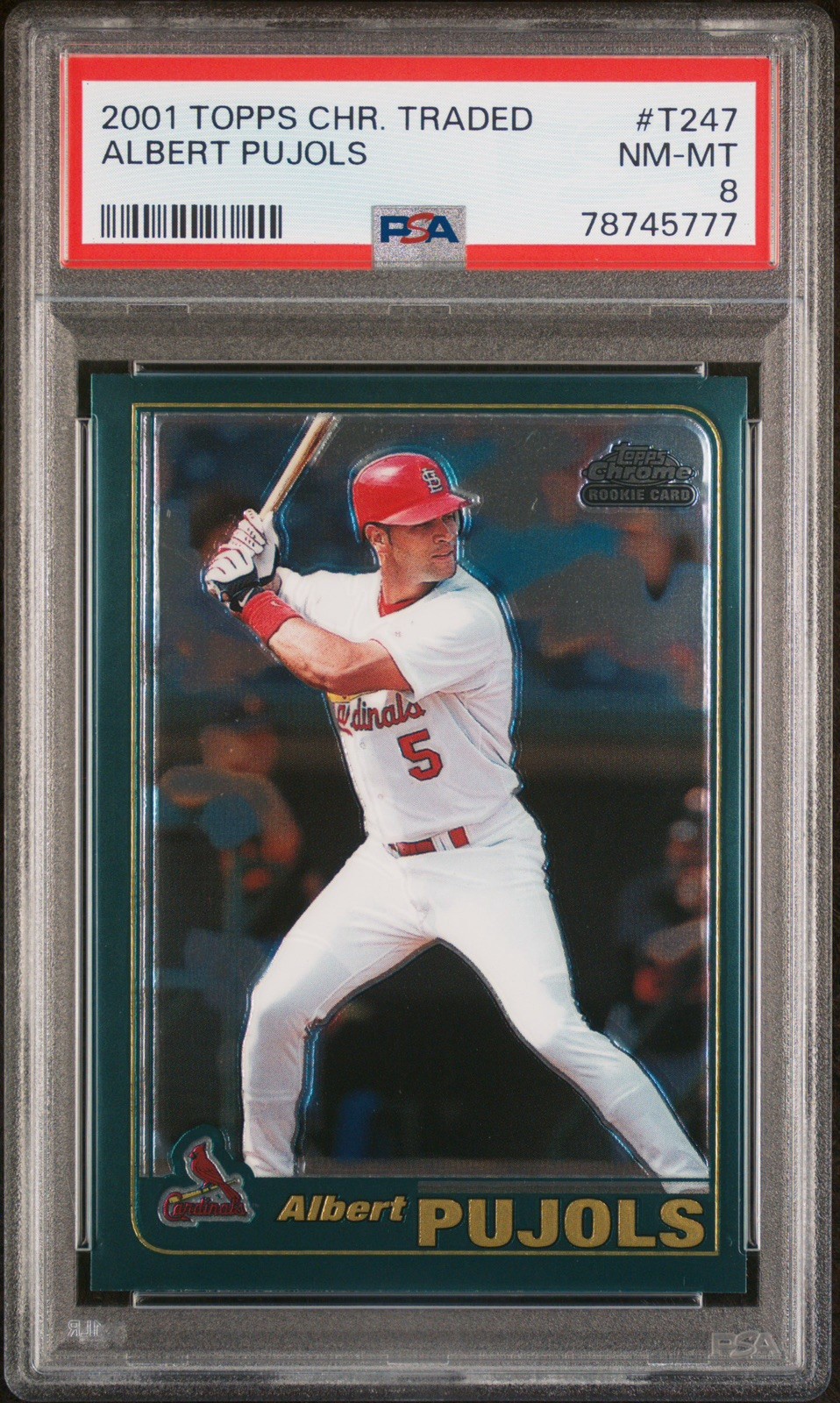 Albert Pujols 2001 Topps Chrome Traded #T247 Base Price Guide