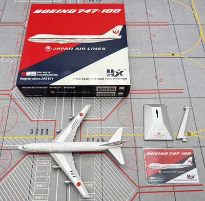 1:400 HX Models JAPAN AIRLINES BOEING 747-100 Passenger Airplane