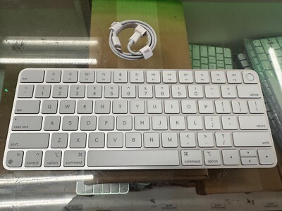 Genuine Apple Magic Keyboard w/ Touch ID White / Silver A2449