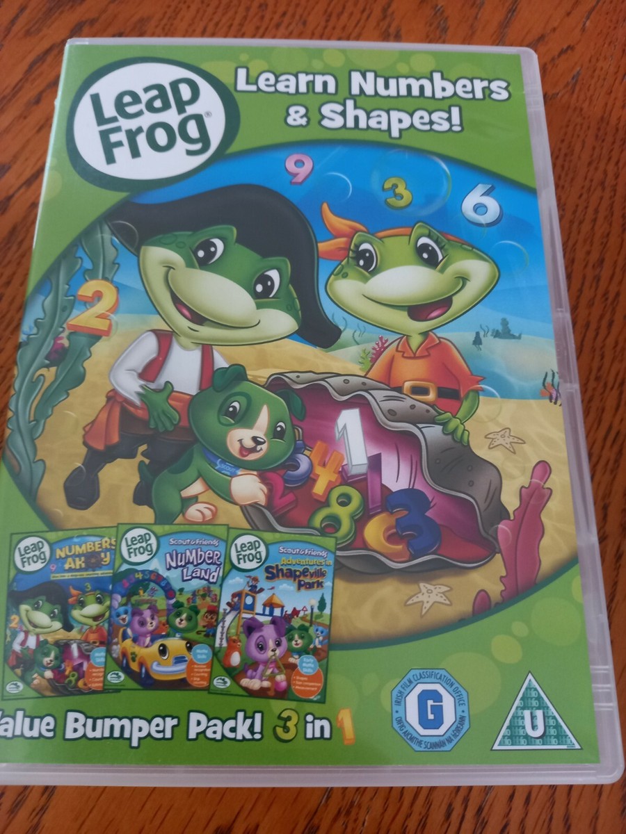 LEAP FROG LEARN NUMBERS AND SHAPES DVD 3 IN 1 DISC KIDS | eBay