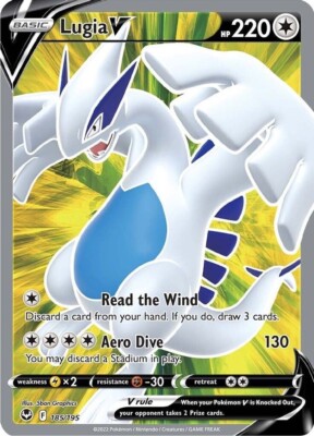 Lugia V - 185/195 Pokemon TCG Silver Tempest Ultra Rare | eBay