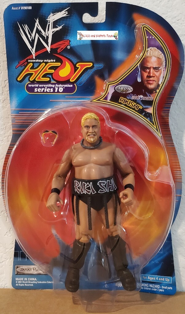 WWE WWF Sunday Night Heat Serie 10 RIKISHI Wrestling Action Figure