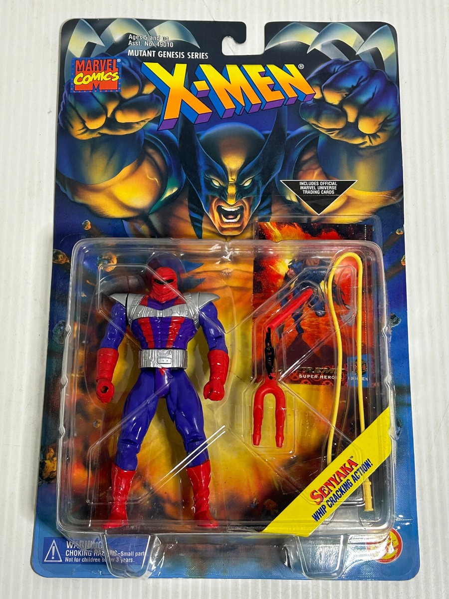 MOC Marvel X-men Senyaka Whip Cracking Action Figure 1995 ToyBiz