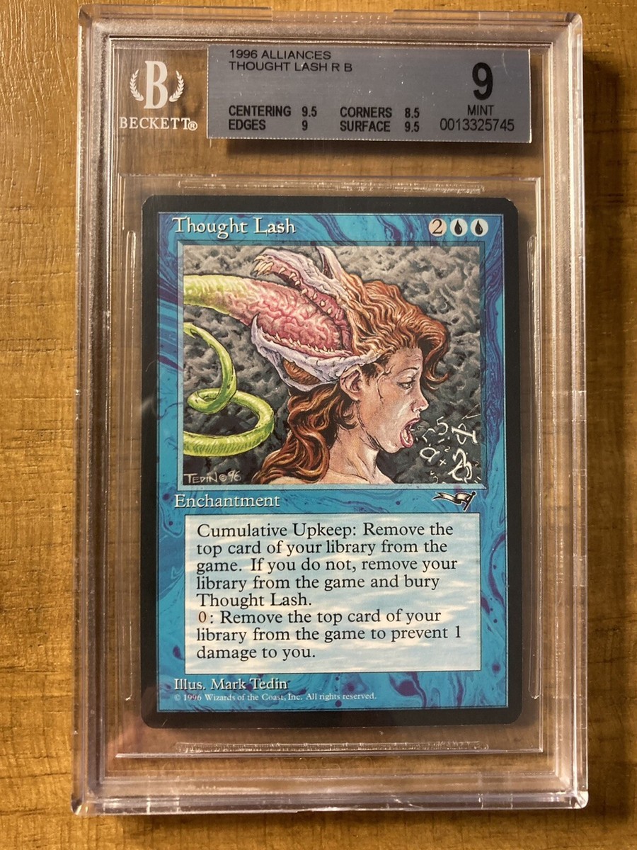 MTG✨THOUGHT LASH ✨Alliances BGS 9 MINT RARE Reserve List 1996