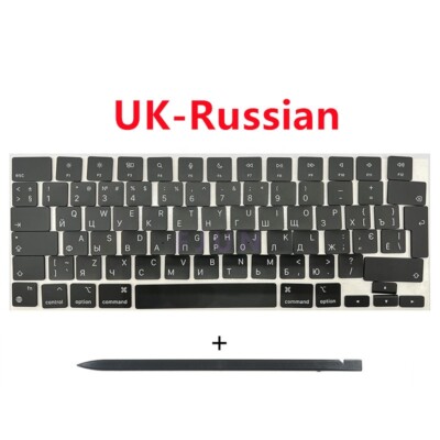 New UK-Russian Keys Keycaps For MacBook Pro (M4 Pro&Max) 14
