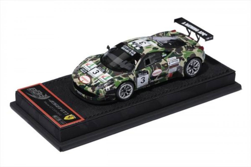 BBR x Tarmac Works x BAPE CAMO 1/43 Ferrari 458 GT3 2012 MACAU GT