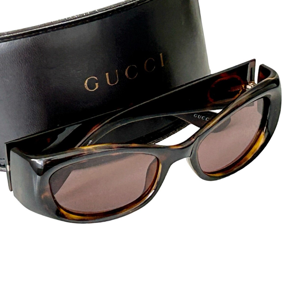 GUCCI Vintage 2000 Y2K Tortoiseshell GG 2968/S Sunglasses With