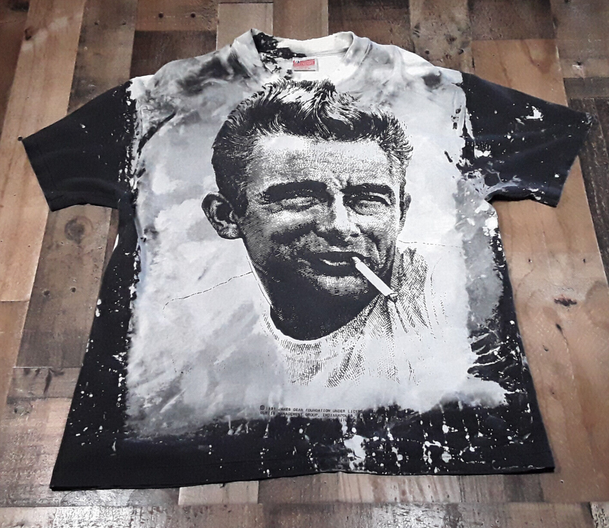 Vintage Mosquitohead James Dean T-Shirt Adult XL Grey USA Rare