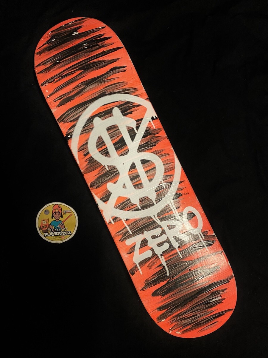 RARE Zero Hard Luck Skateboard Deck Jamie Thomas Hand Sprayed and