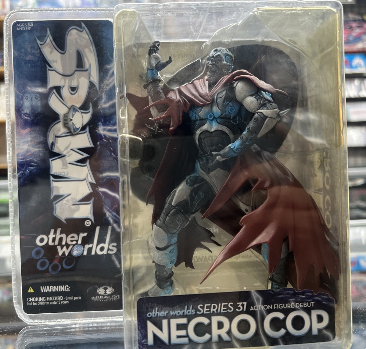 MCFARLANE TOYS SPAWN OTHER WORLDS SERIES 31 NECRO COP / Unopened