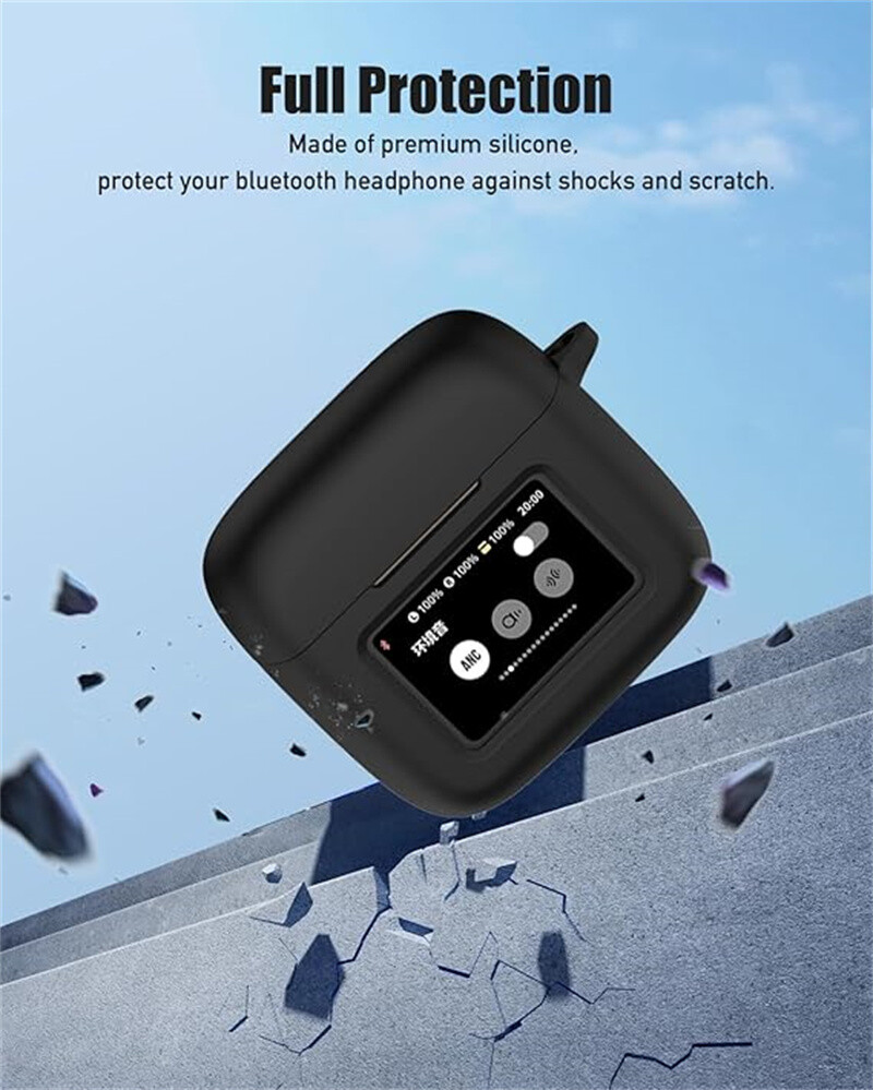 Case for JBL Tour Pro 3, Soft Silicone Protective Portable Anti