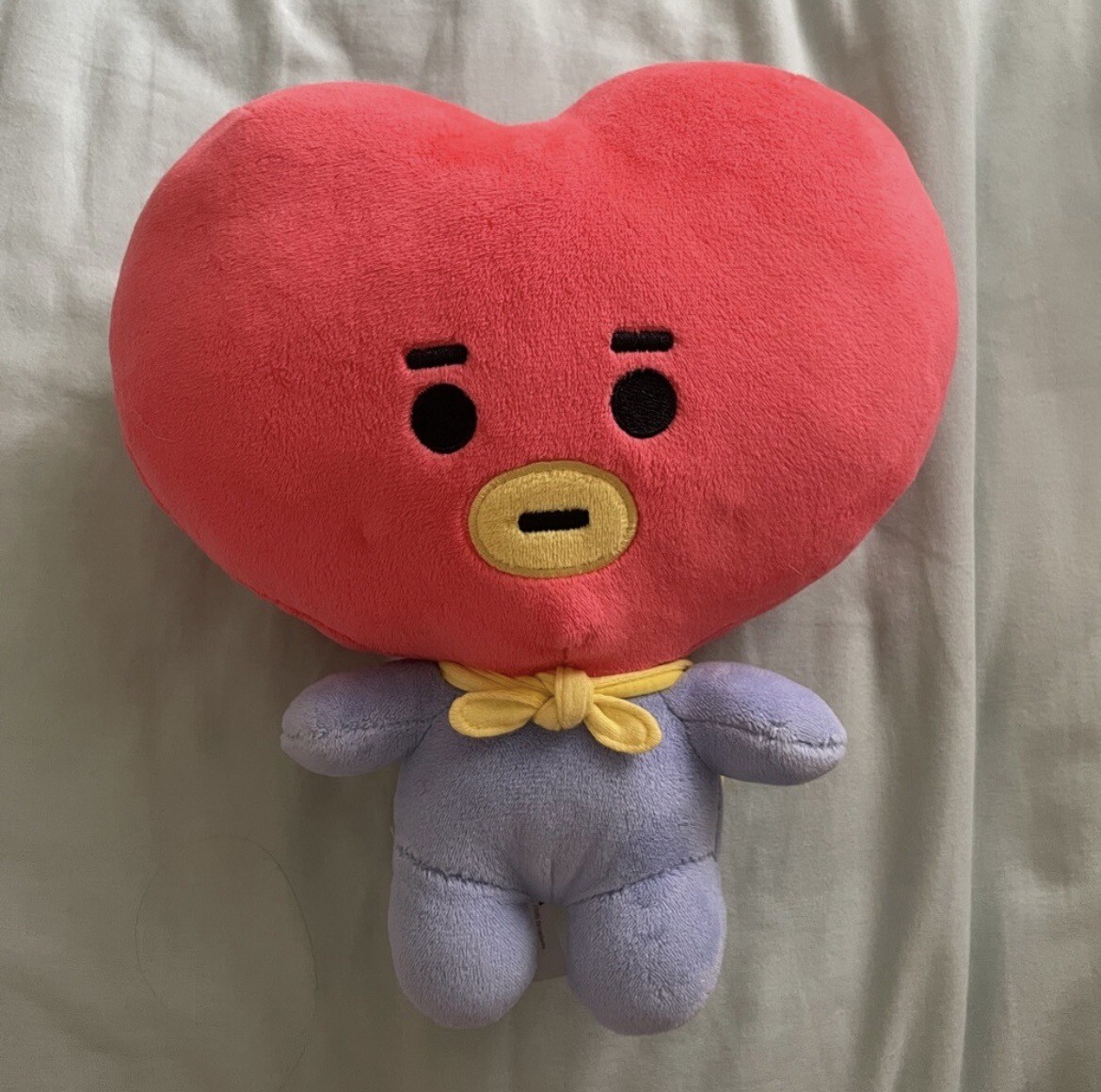 BT21 Tata Heart Kids Light Up Glow Cheeks Plush Line Friends BTS V