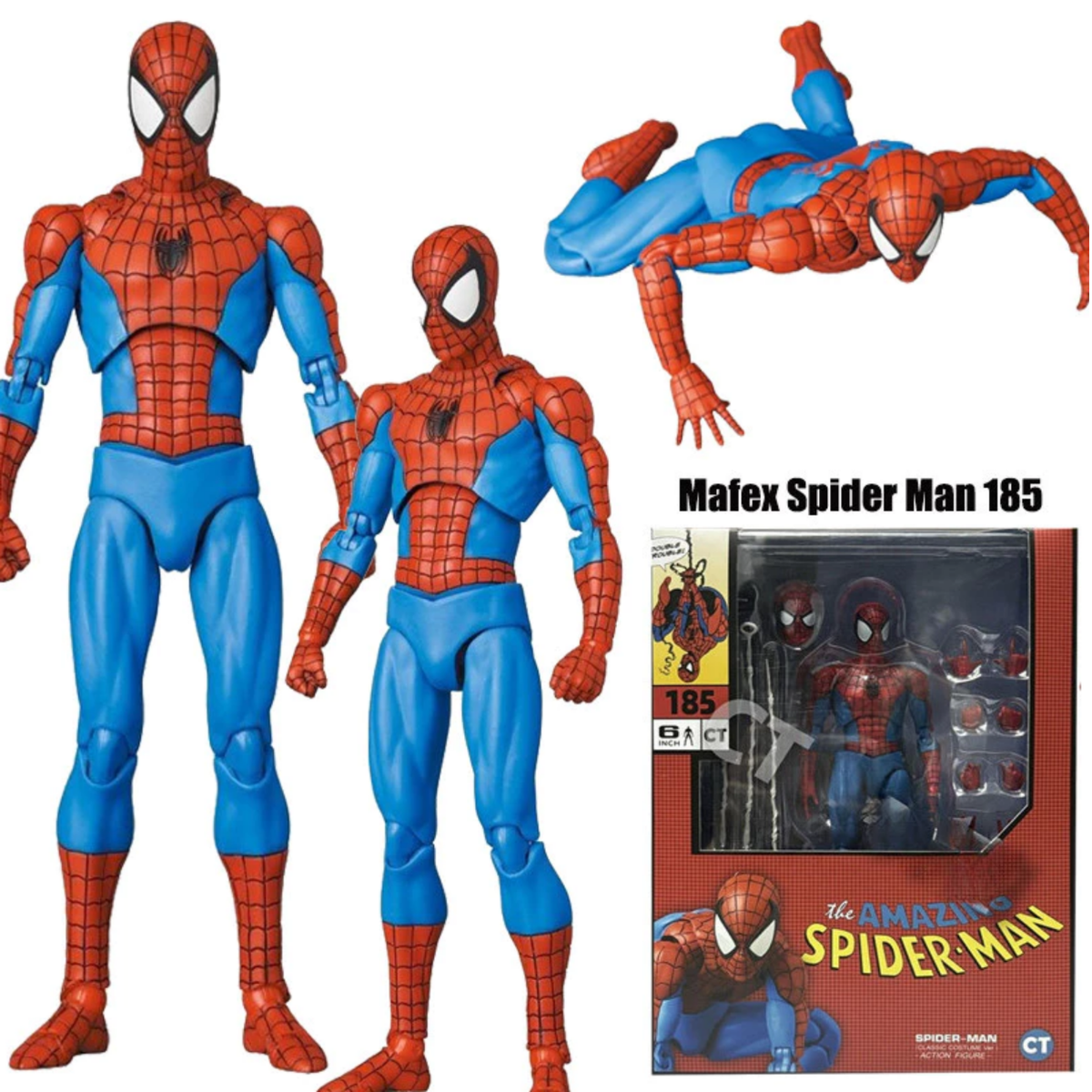 CT Toys The Amazing Spider-Man Mafex No.185 Classic Costume Ver