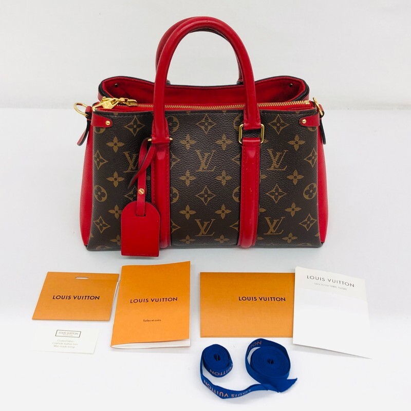 Louis Vuitton Soufflot NV BB M44818 Monogram 2 Way Shoulder Cerise