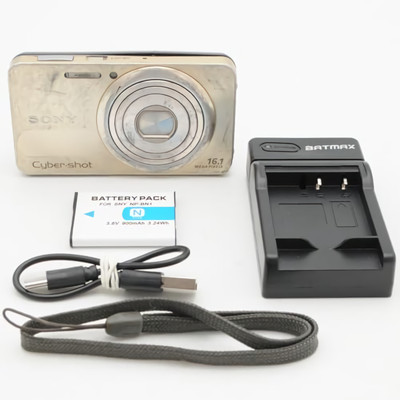 SONY Cyber-shot DSC-W570 Gold 16.1 MP Compact Digital Camera Used