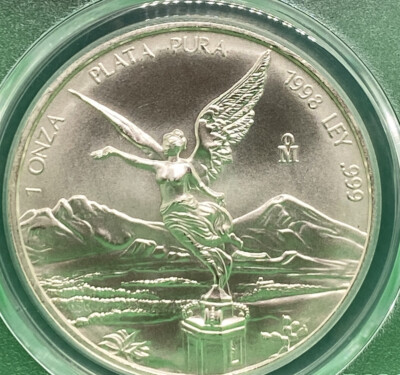 1998 Mo MEXICO PCGS MS69 1 OZ SILVER LIBERTAD SUPER RARE | eBay