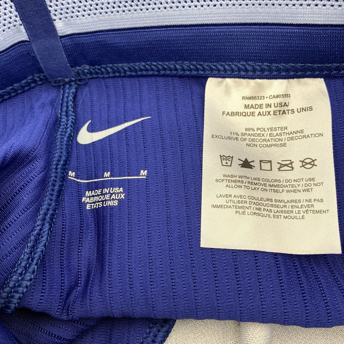 Nike Men Size Medium 2023 Pro Elite Team Blue Half Tights Made In