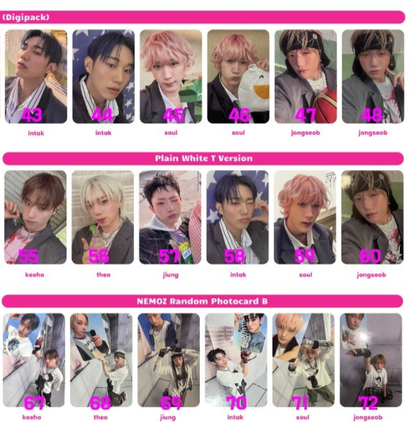 P1 Harmony - DUH! Official Original PHOTOCARD KOR SELLER KPOP 피원