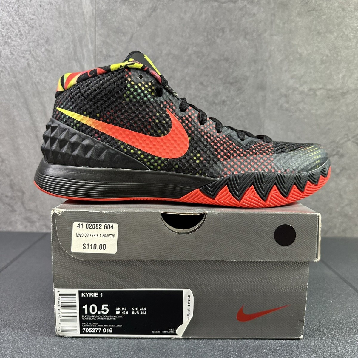 Nike Kyrie 1 Dream Size 10.5 Mens Black Orange Basketball Shoes | eBay