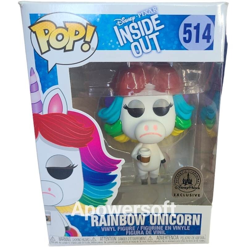 Funko Pop Vinyl RAINBOW UNICORN #514 Pixar INSIDE OUT Disney Parks