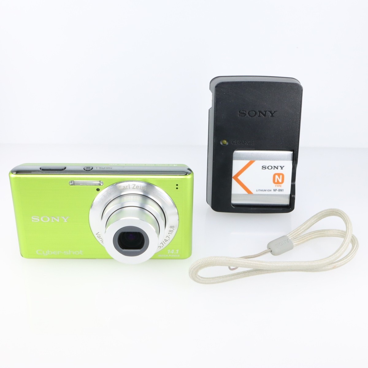 Mint] SONY Digital Camera Green DSC-W530 Cyber Shot 4x Optical