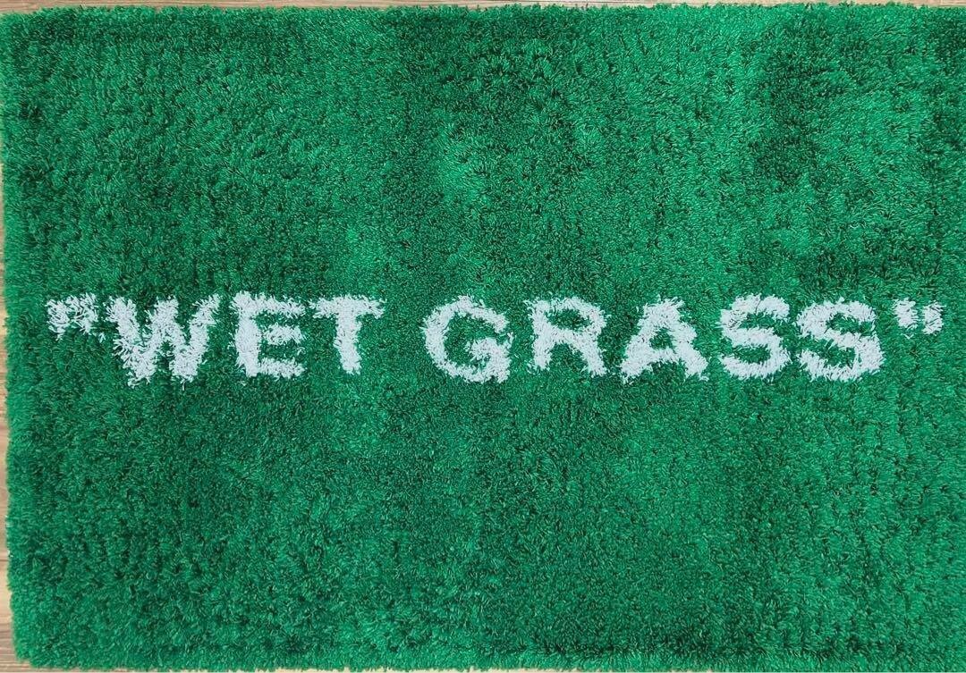 Wet Grass Virgil Abloh x IKEA Abloh Rug Green Off-White 195 x 132