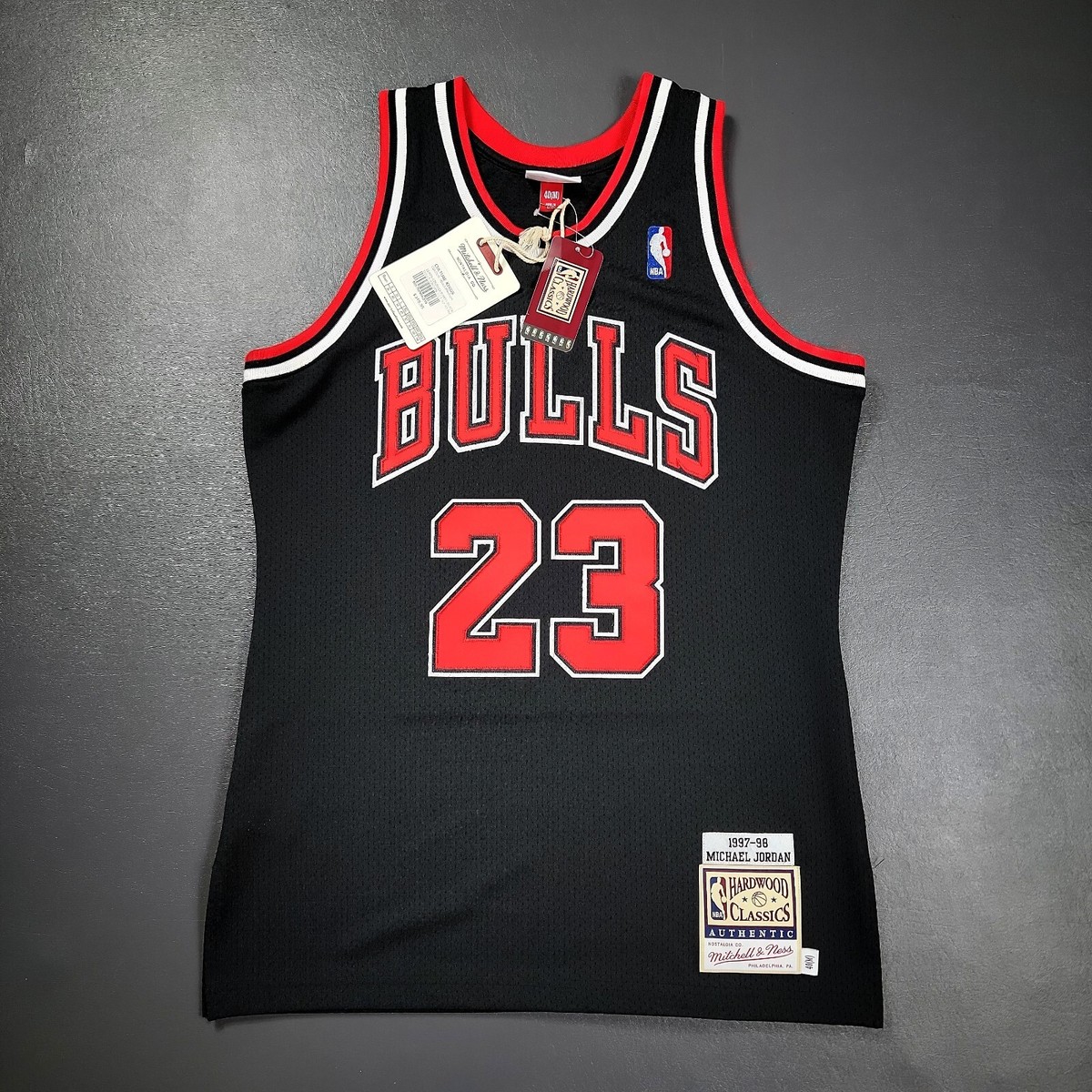 100% Authentic Michael Jordan Mitchell & Ness 97 98 Bulls Jersey