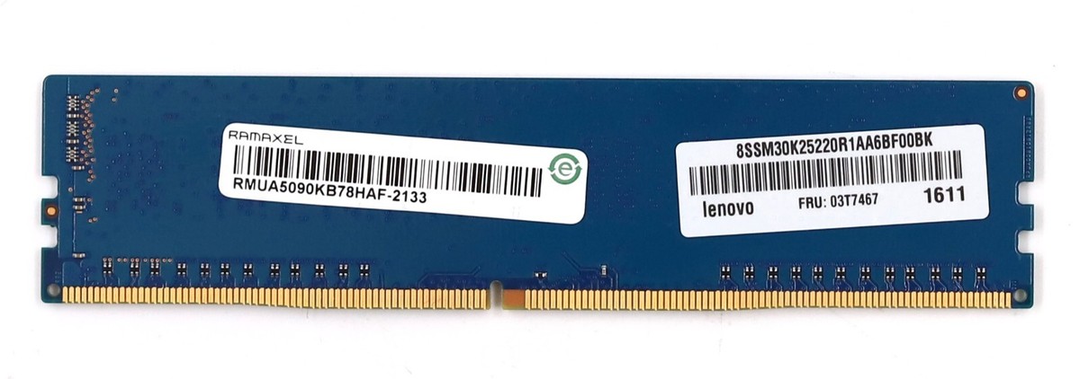 Ramaxel 8GB 1Rx8 PC4-2133R-UA0-11 NON-ECC Unbuffered Memory