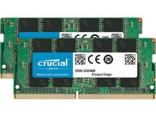 Crucial 32GB (2x16GB) 3200MHz 260-pin SODIMM DDR4 RAM Memory Kit