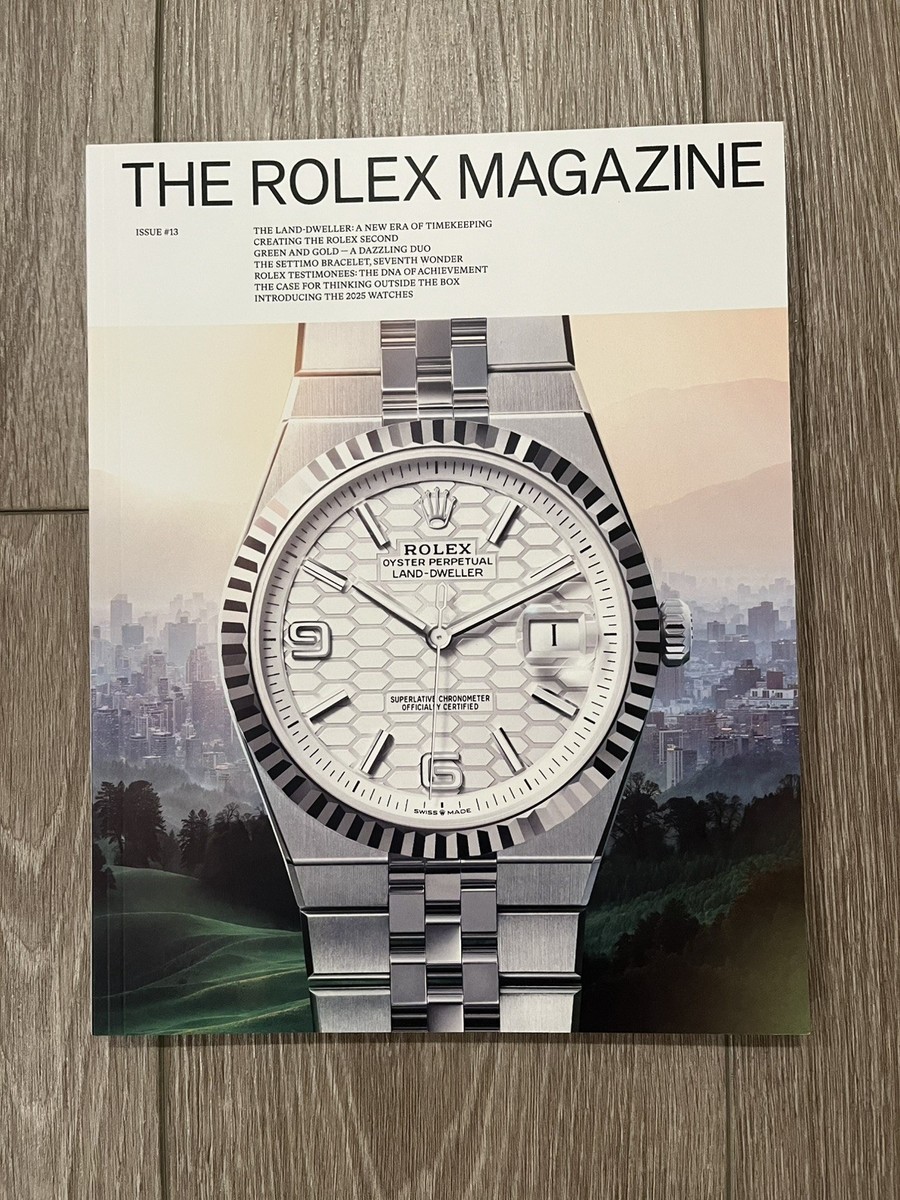 ROLEX MAGAZINE ISSUE #13 LAND-DWELLER 2025 | eBay