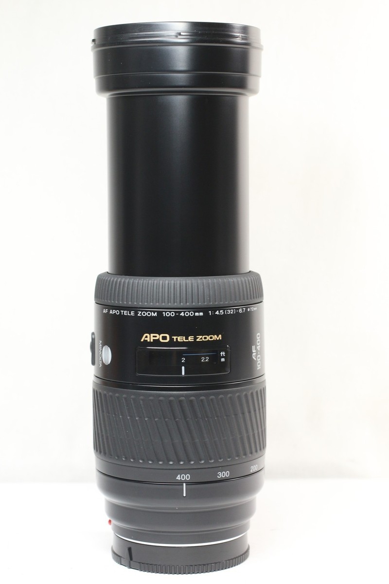 Excellent Minolta AF APO Tele Zoom 100-400mm F4.5-6.7 Lens for
