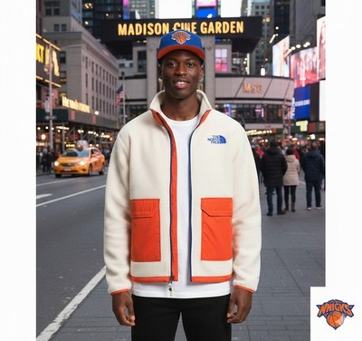 The North Face Color Block Mets Oilers Knicks FullZip Soft Fleece